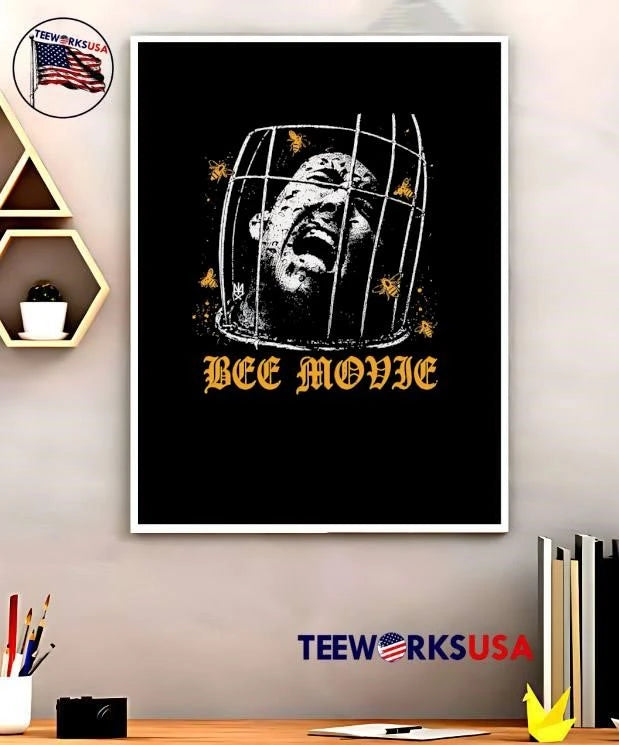 Bee Movie Nicolas Cage Screaming Face Insect Mask - Adult & Kids T-Shirts, Sweatshirts & Hoodies apparel design preview 5