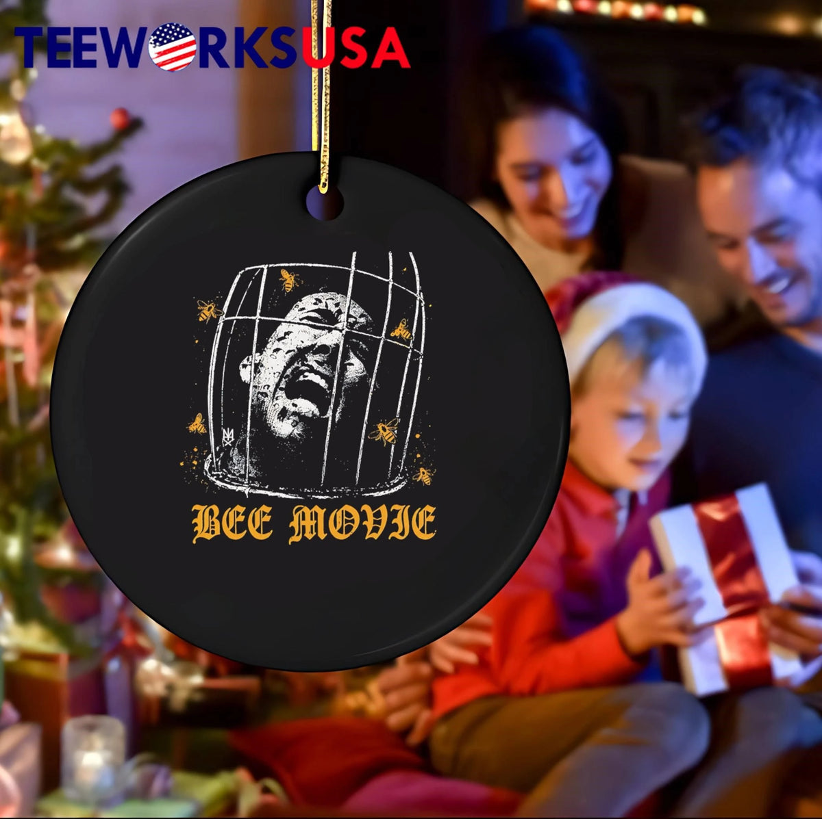 Bee Movie Nicolas Cage Screaming Face Insect Mask - Adult & Kids T-Shirts, Sweatshirts & Hoodies apparel design preview 4
