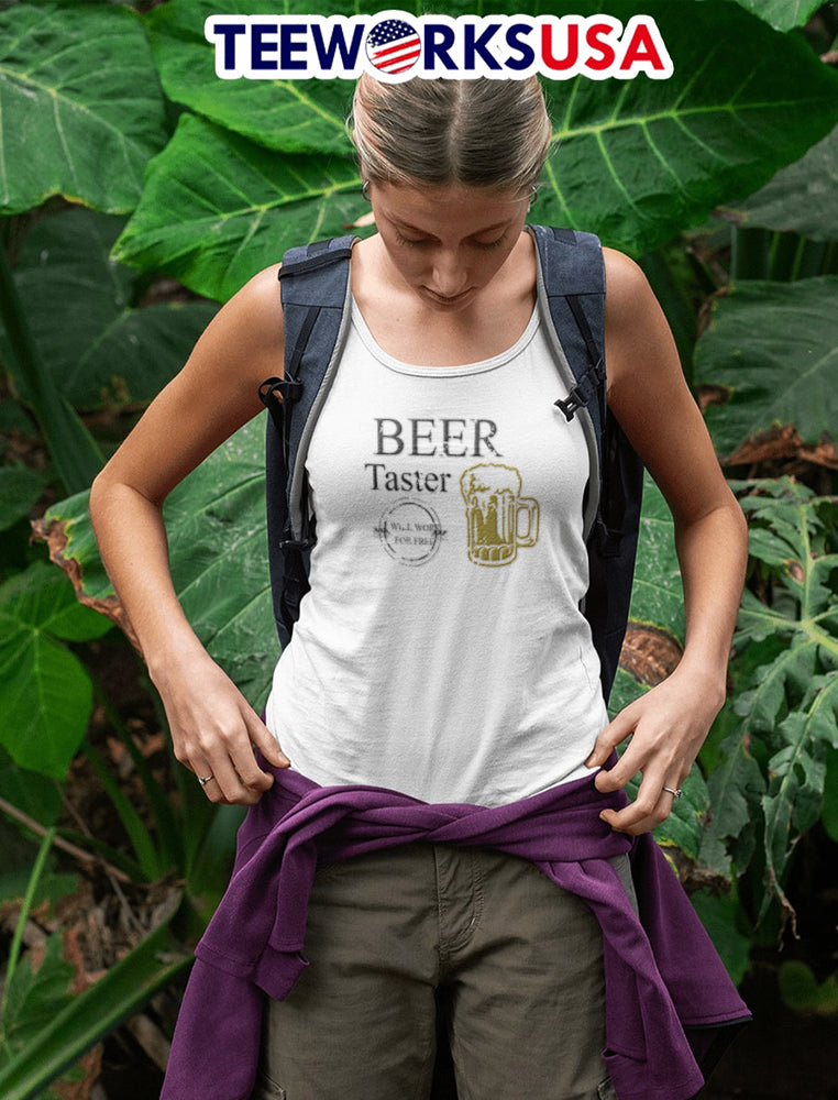 Beer Taster Will Work For Free frothy mug graphic - Adult & Kids T-Shirts, Sweatshirts & Hoodies apparel design preview 4