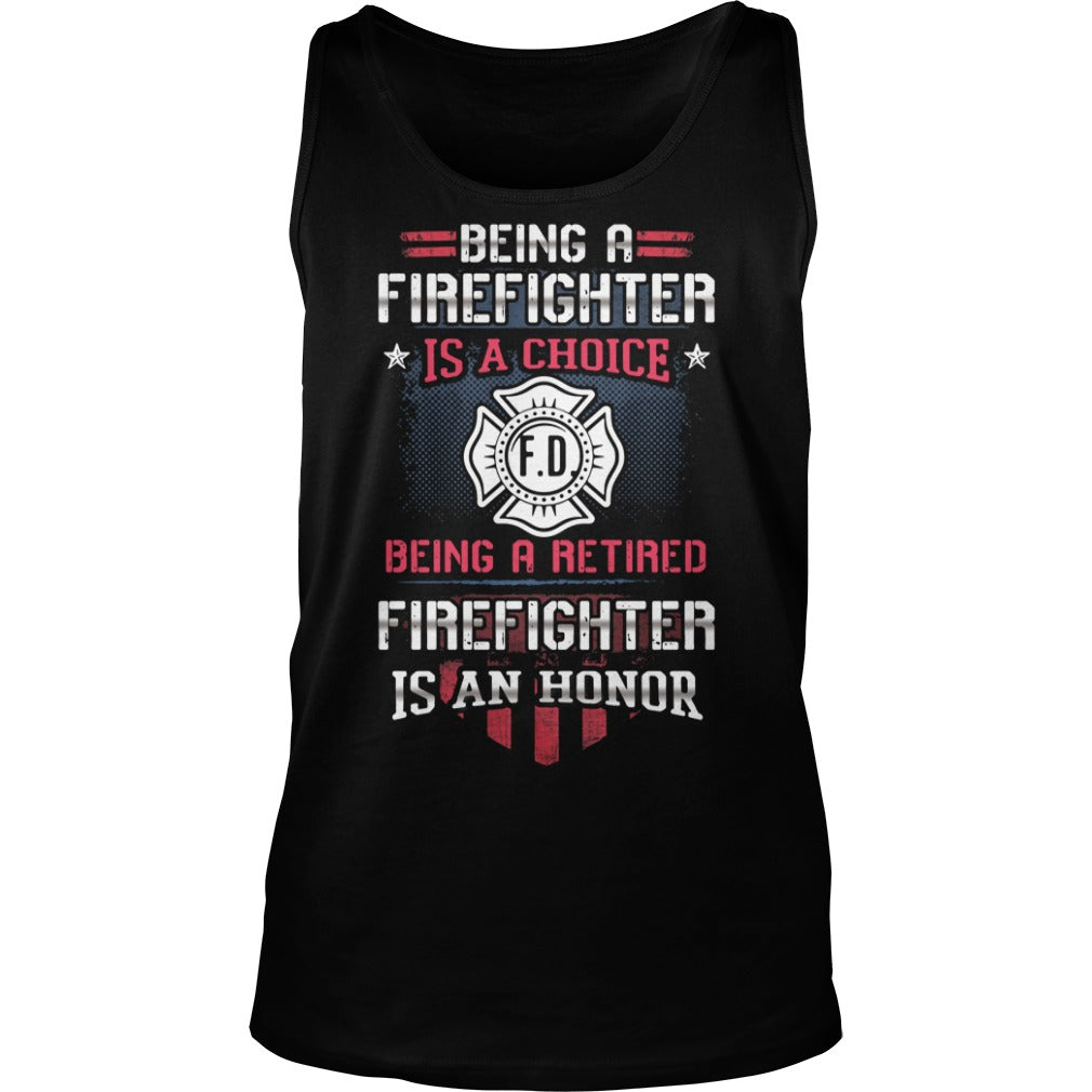 Being A Firefighter Is Choice An Honor - Adult & Kids T-Shirts, Sweatshirts & Hoodies apparel design preview 3