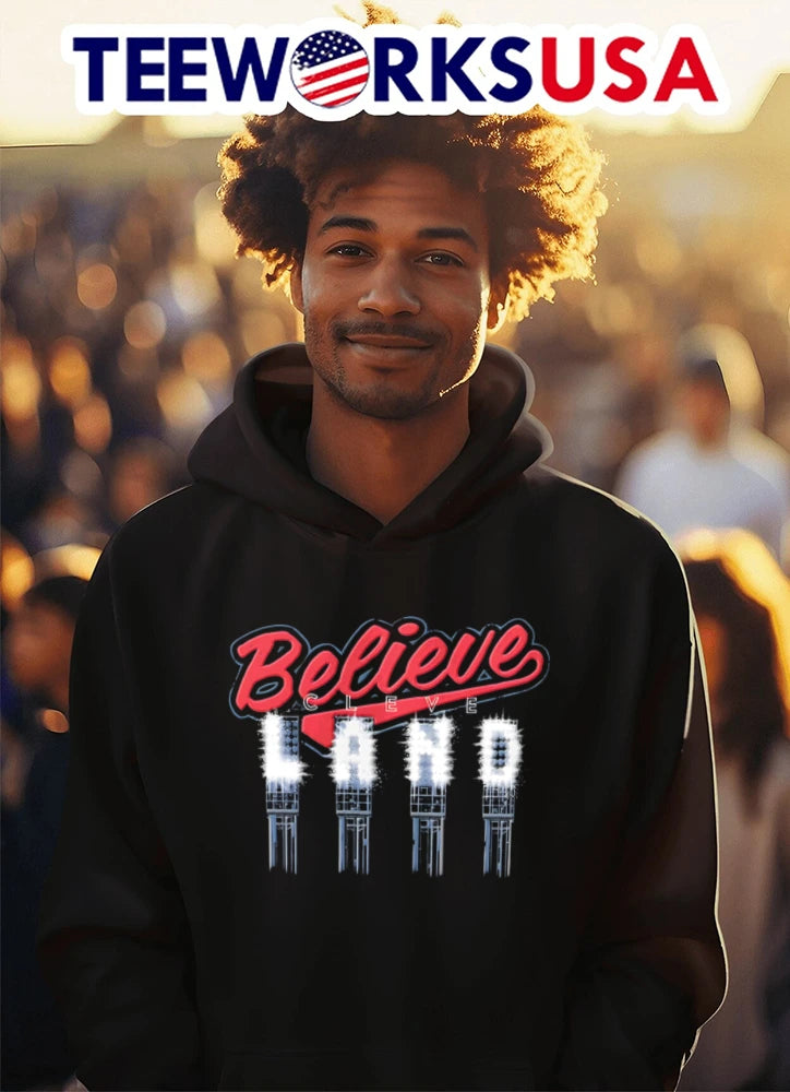 Believe LAND Baseball - Adult & Kids T-Shirts, Sweatshirts & Hoodies apparel design preview 3