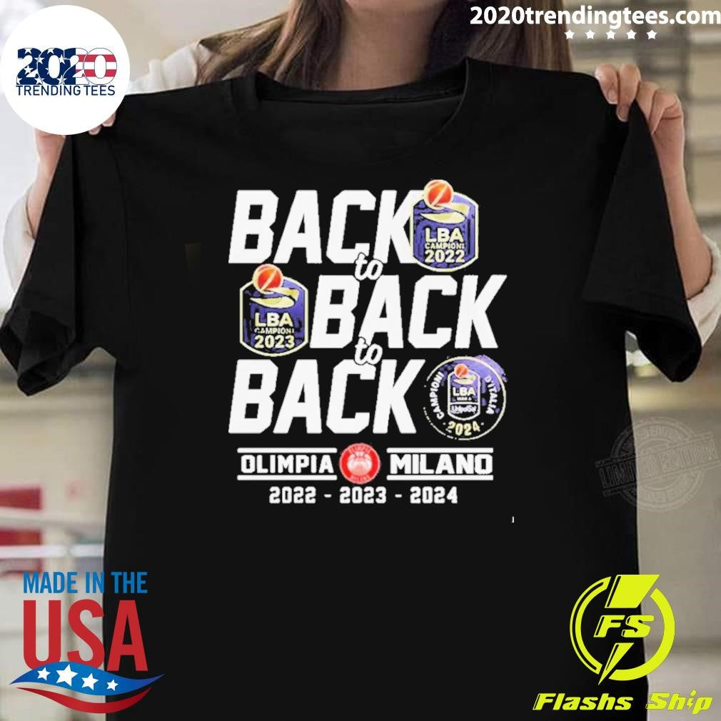 Best Back 2 Champions Lega Basket Serie A Olimpia - Adult & Kids T-Shirts, Sweatshirts & Hoodies apparel design preview 1