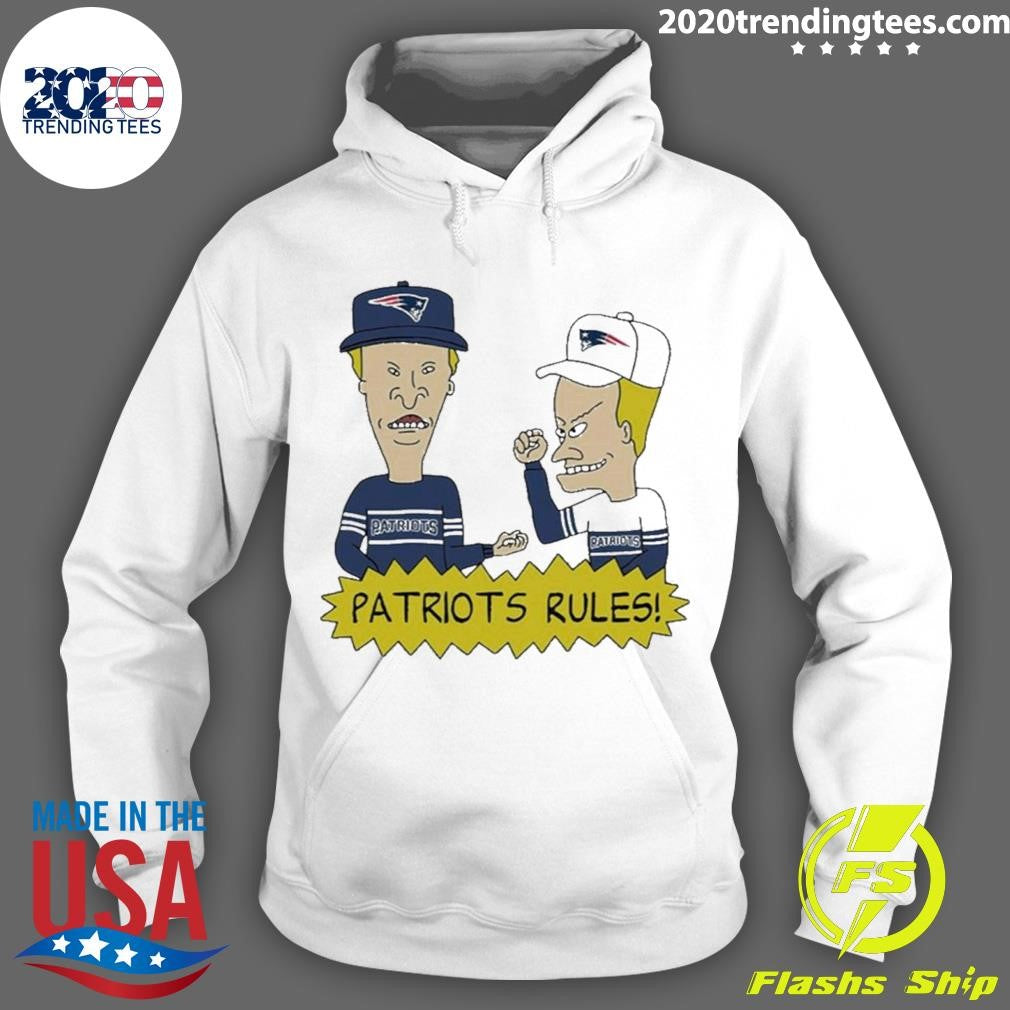 Best Beavis And Butt-head New England Patriots Rules - Adult & Kids T-Shirts, Sweatshirts & Hoodies apparel design preview 2