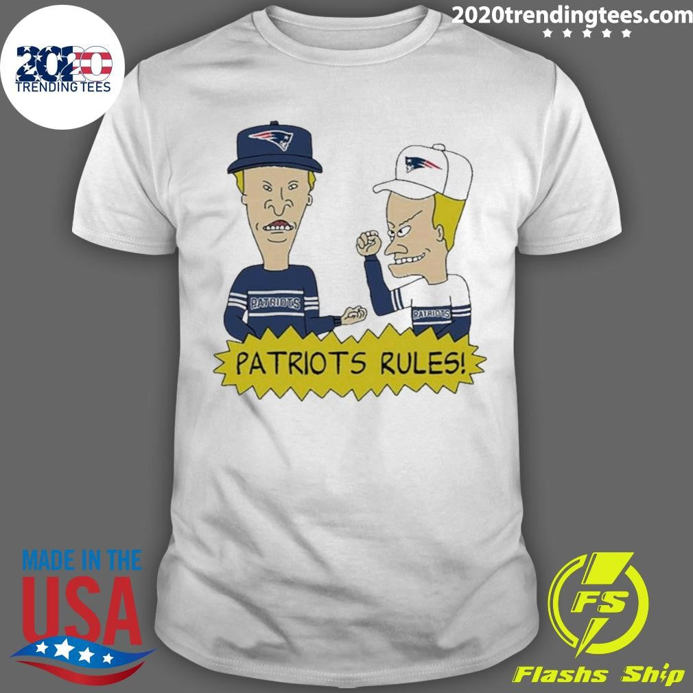 Best Beavis And Butt-head New England Patriots Rules - Adult & Kids T-Shirts, Sweatshirts & Hoodies apparel design preview 1