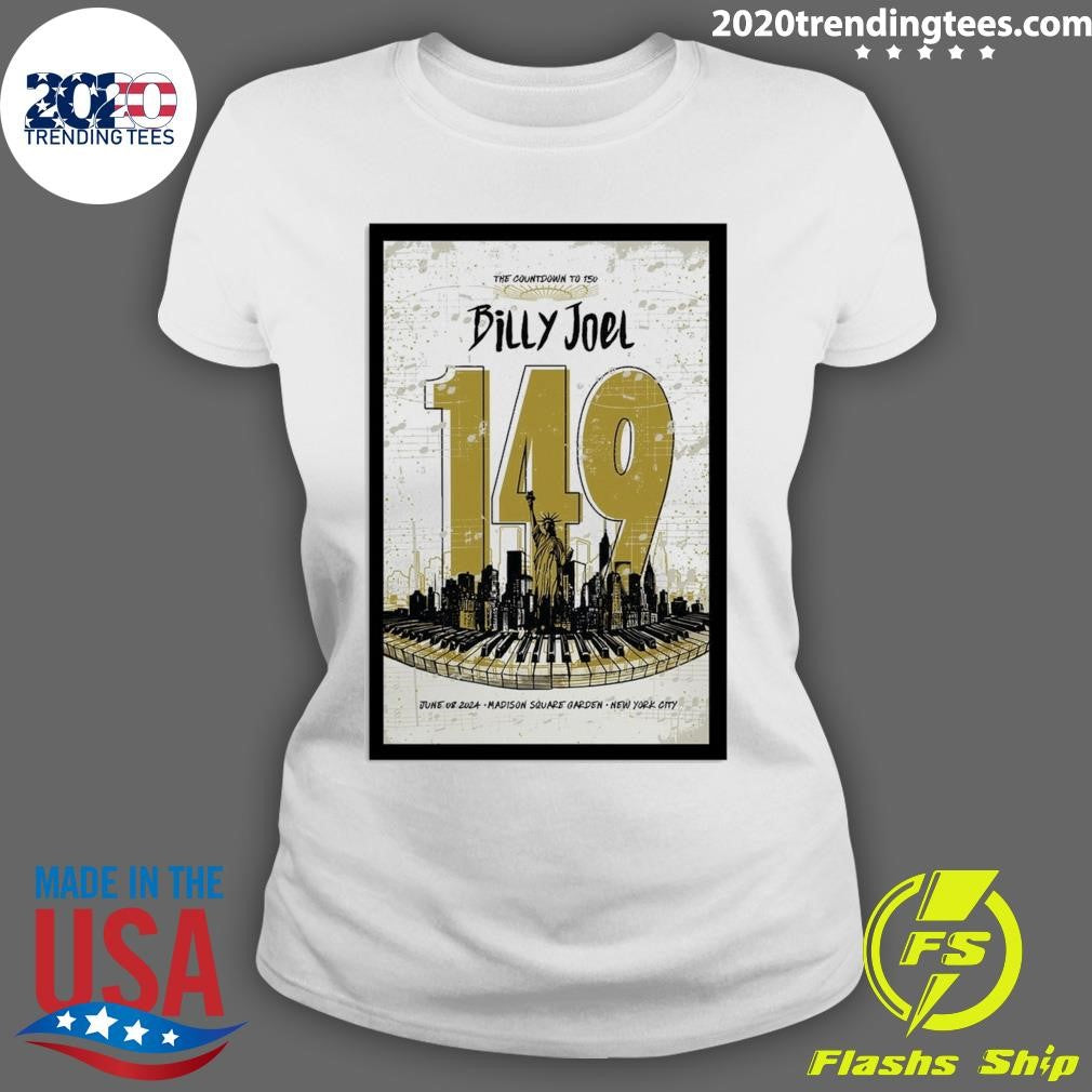 Best Billy Joel June 08 2024 MSG New York Event - Adult & Kids T-Shirts, Sweatshirts & Hoodies apparel design preview 3