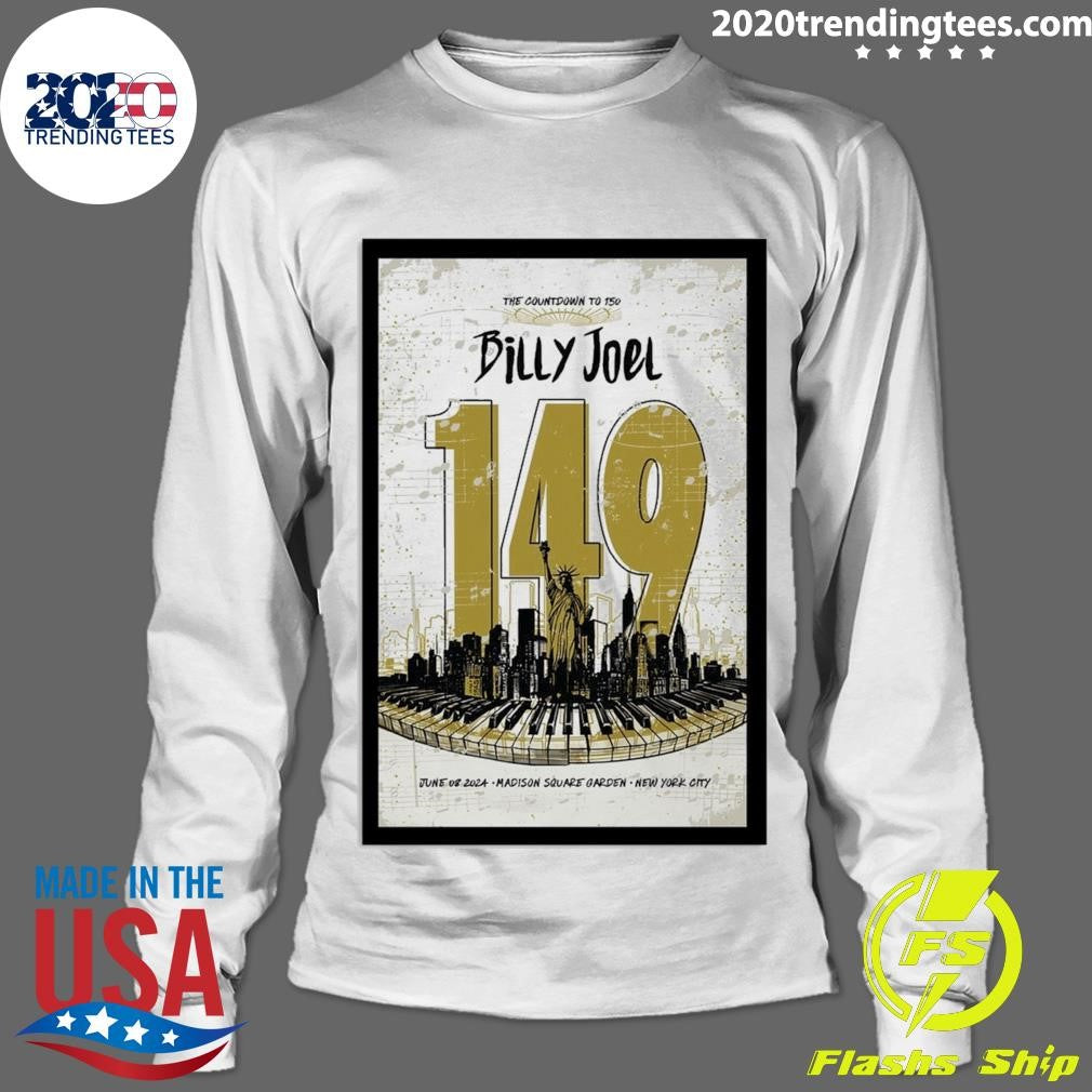 Best Billy Joel June 08 2024 MSG New York Event - Adult & Kids T-Shirts, Sweatshirts & Hoodies apparel design preview 4