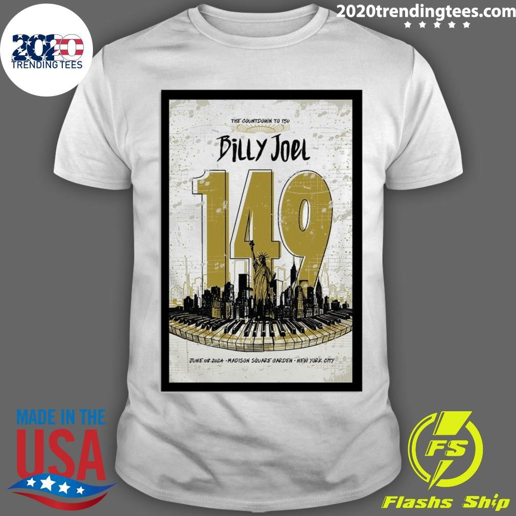 Best Billy Joel June 08 2024 MSG New York Event - Adult & Kids T-Shirts, Sweatshirts & Hoodies apparel design preview 1