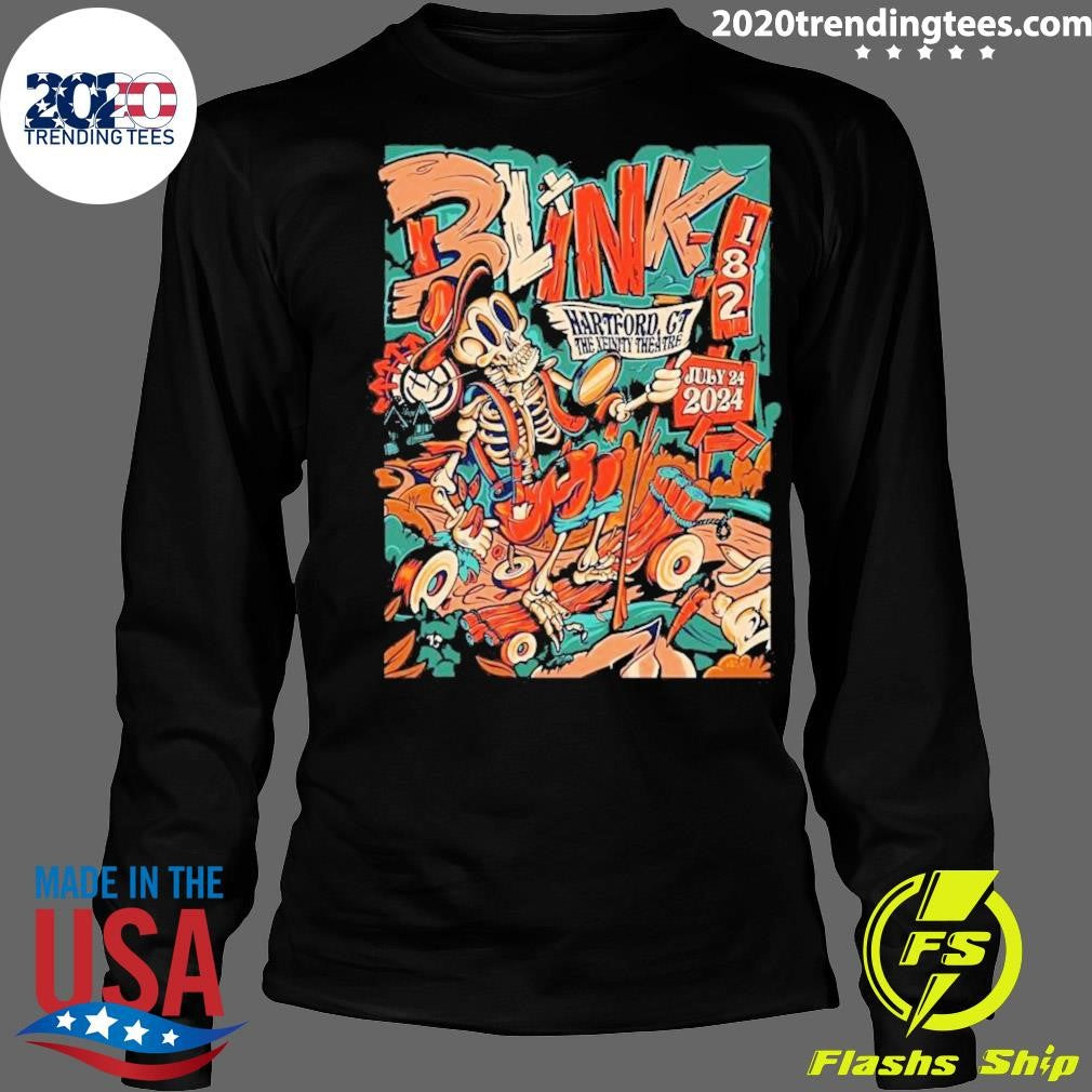 Best Blink 182 July 24, 2024 At Xfinity Theatre Show - Adult & Kids T-Shirts, Sweatshirts & Hoodies apparel design preview 4