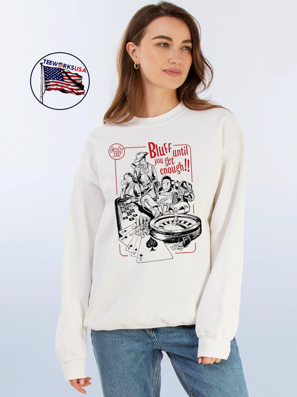 Best Bluff until you get enough vintage - Adult & Kids T-Shirts, Sweatshirts & Hoodies apparel design preview 4