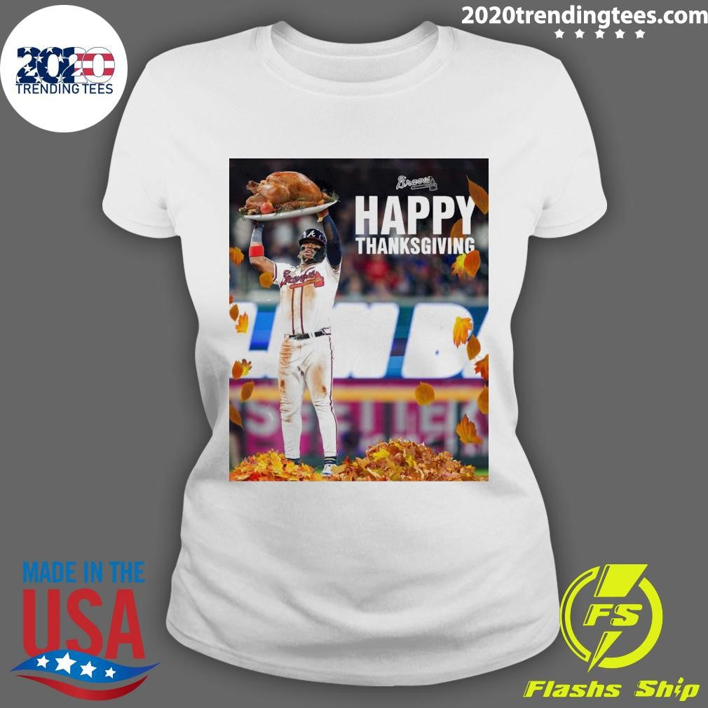 Best Braves Happy Thanksgiving - Adult & Kids T-Shirts, Sweatshirts & Hoodies apparel design preview 3