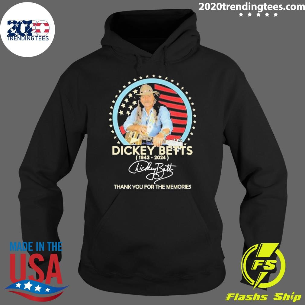 Best Dickey Betts 1943-2024 Signature Thank You For - Adult & Kids T-Shirts, Sweatshirts & Hoodies apparel design preview 2