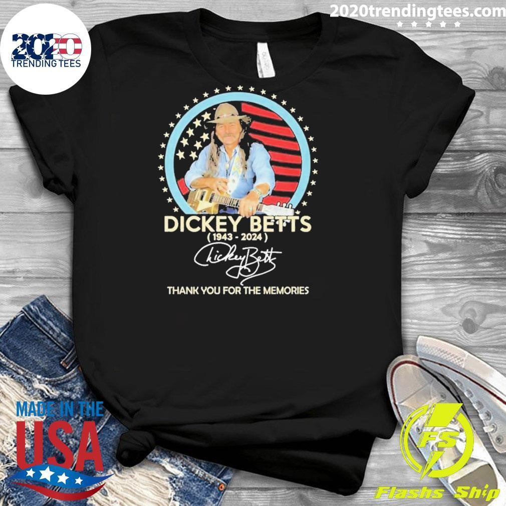 Best Dickey Betts 1943-2024 Signature Thank You For - Adult & Kids T-Shirts, Sweatshirts & Hoodies apparel design preview 3