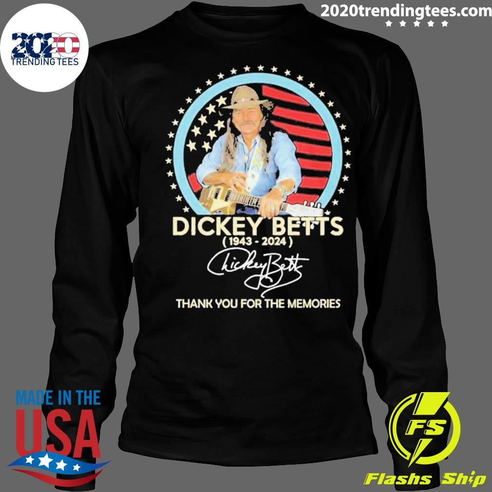 Best Dickey Betts 1943-2024 Signature Thank You For - Adult & Kids T-Shirts, Sweatshirts & Hoodies apparel design preview 4
