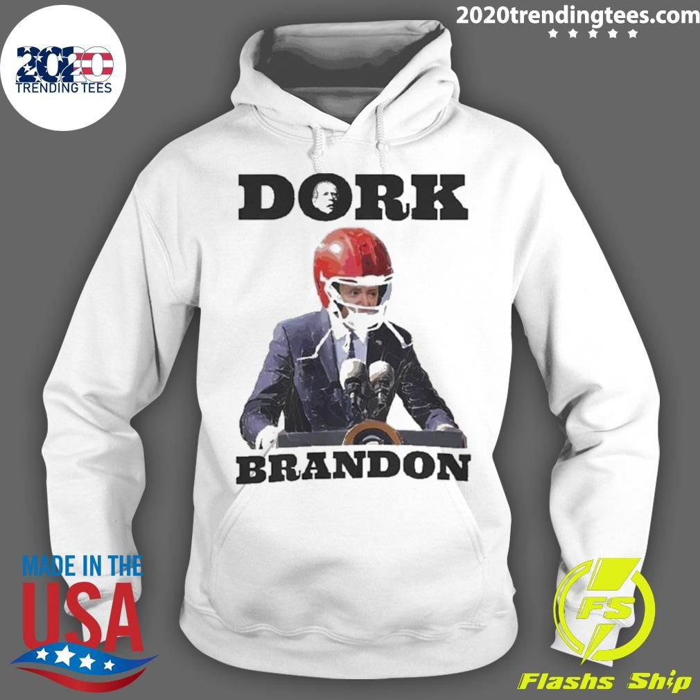 Best Dork Brandon Biden With Football Helmet - Adult & Kids T-Shirts, Sweatshirts & Hoodies apparel design preview 2