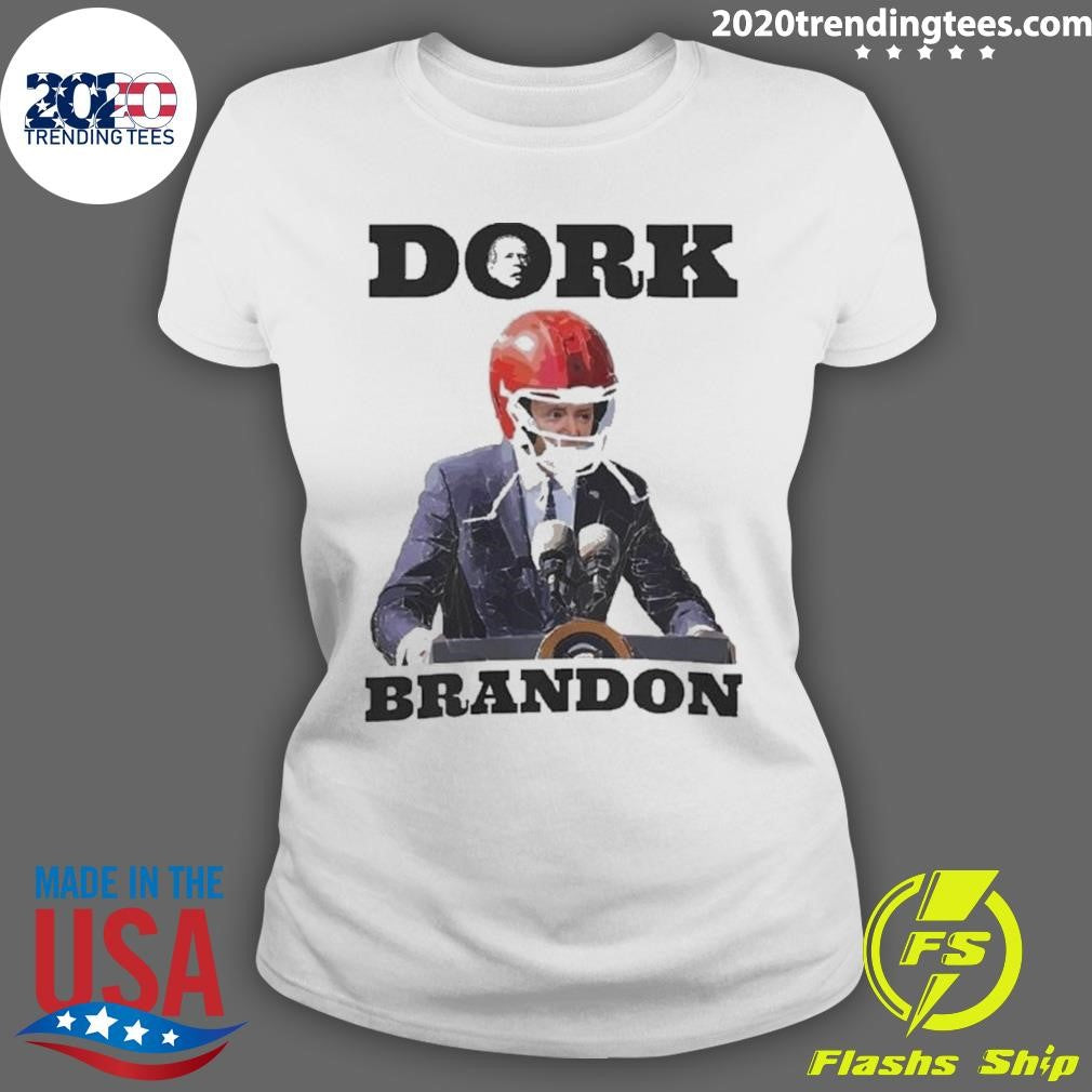 Best Dork Brandon Biden With Football Helmet - Adult & Kids T-Shirts, Sweatshirts & Hoodies apparel design preview 3