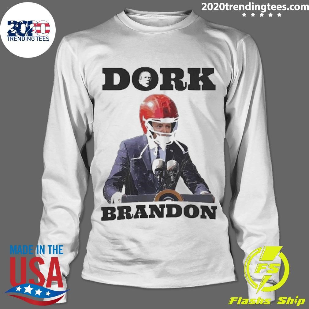 Best Dork Brandon Biden With Football Helmet - Adult & Kids T-Shirts, Sweatshirts & Hoodies apparel design preview 4