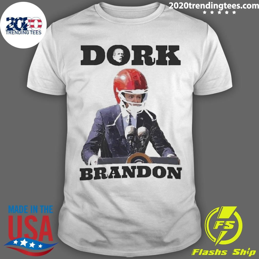 Best Dork Brandon Biden With Football Helmet - Adult & Kids T-Shirts, Sweatshirts & Hoodies apparel design preview 1