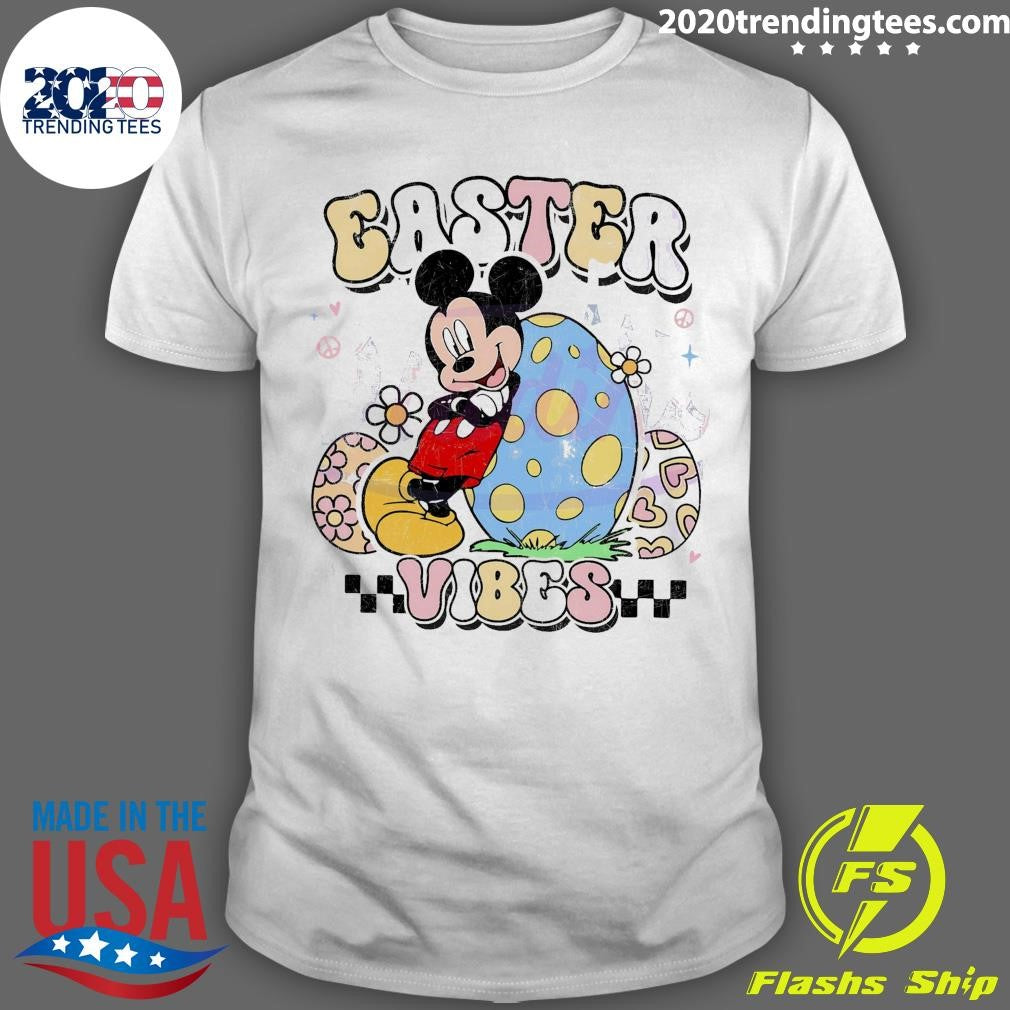 Best Easter Vibes Magical Castle Mickey - Adult & Kids T-Shirts, Sweatshirts & Hoodies apparel design preview 1
