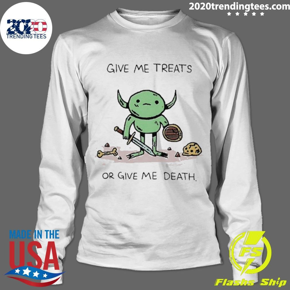 Best Goblin Drawings Give Me Treats Or Death - Adult & Kids T-Shirts, Sweatshirts & Hoodies apparel design preview 4