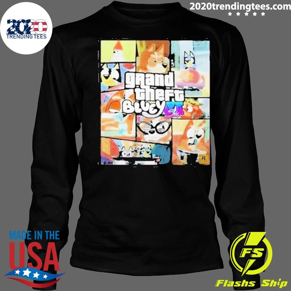 Best Gta Vi Six X Bluey - Adult & Kids T-Shirts, Sweatshirts & Hoodies apparel design preview 4