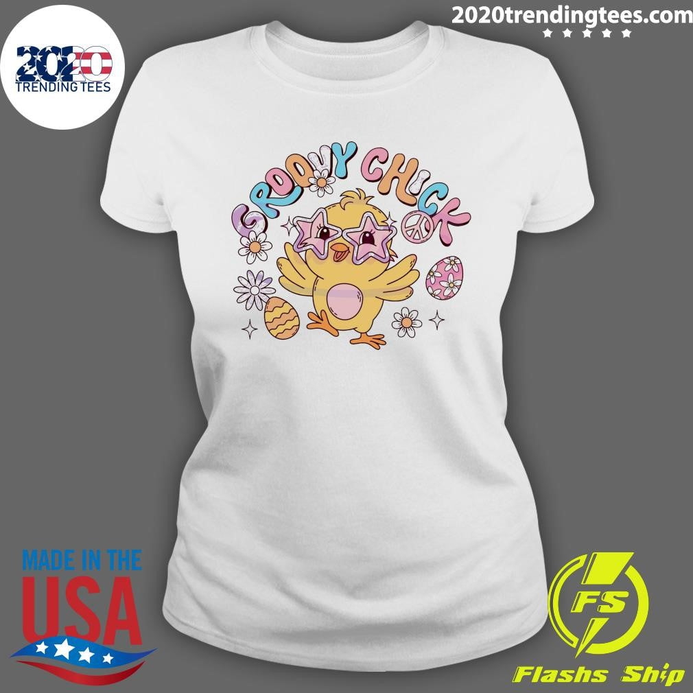 Best Hippie Easter Groovy Chick - Adult & Kids T-Shirts, Sweatshirts & Hoodies apparel design preview 3