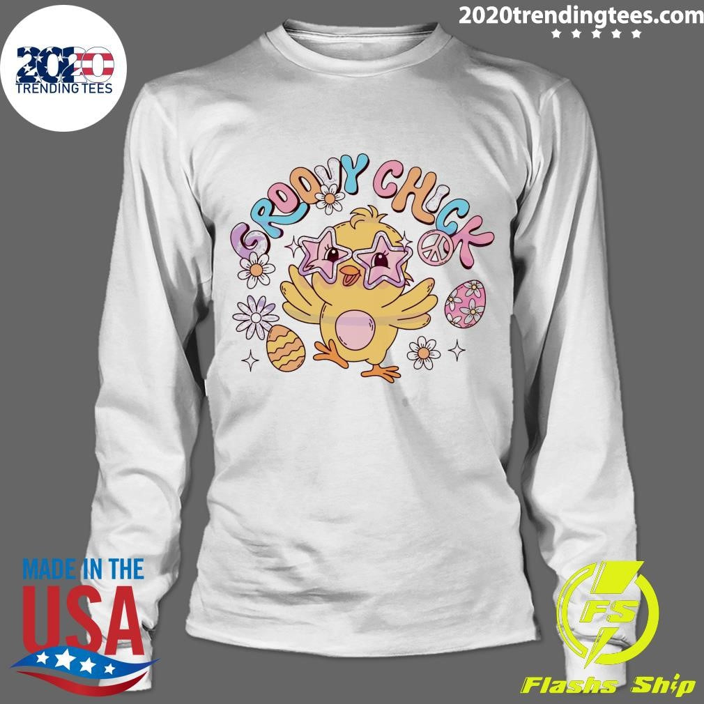 Best Hippie Easter Groovy Chick - Adult & Kids T-Shirts, Sweatshirts & Hoodies apparel design preview 4