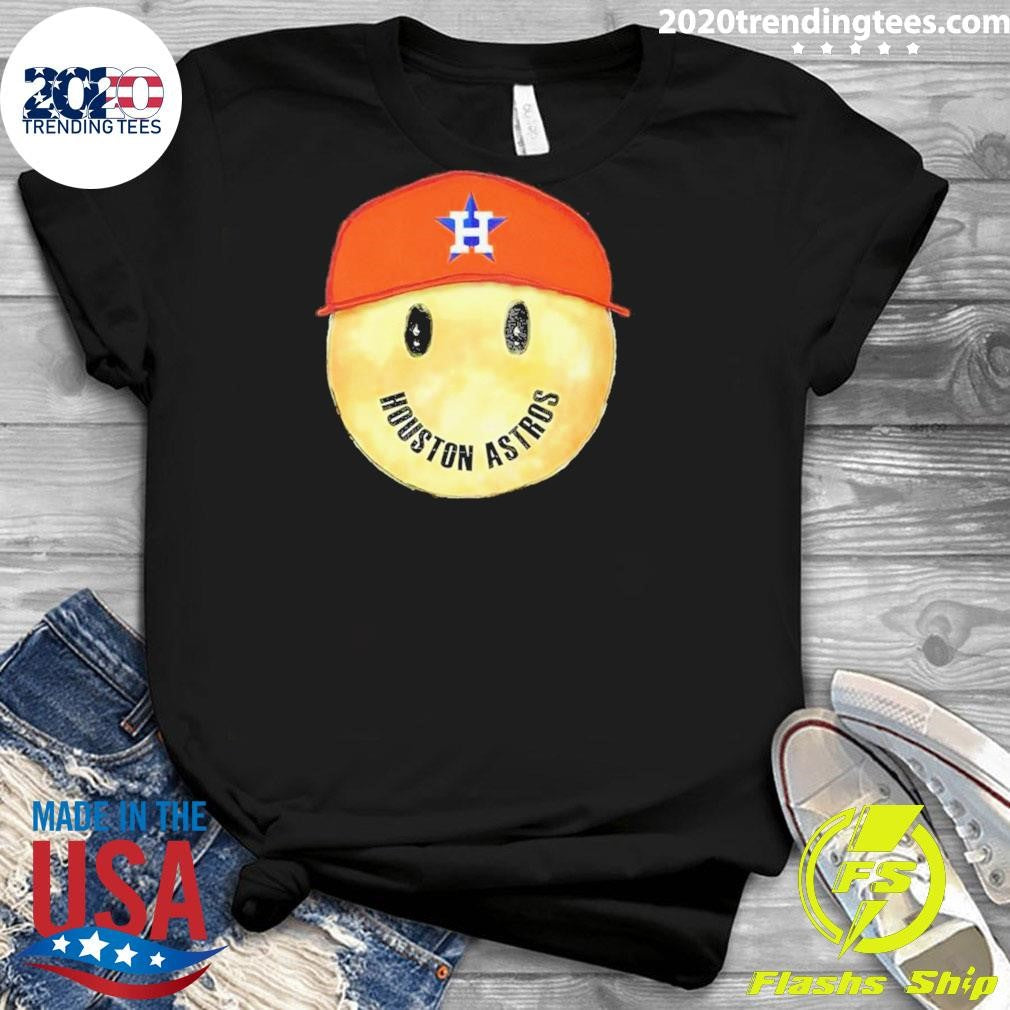 Best Houston Astros Baseball Smiley Face - Adult & Kids T-Shirts, Sweatshirts & Hoodies apparel design preview 3