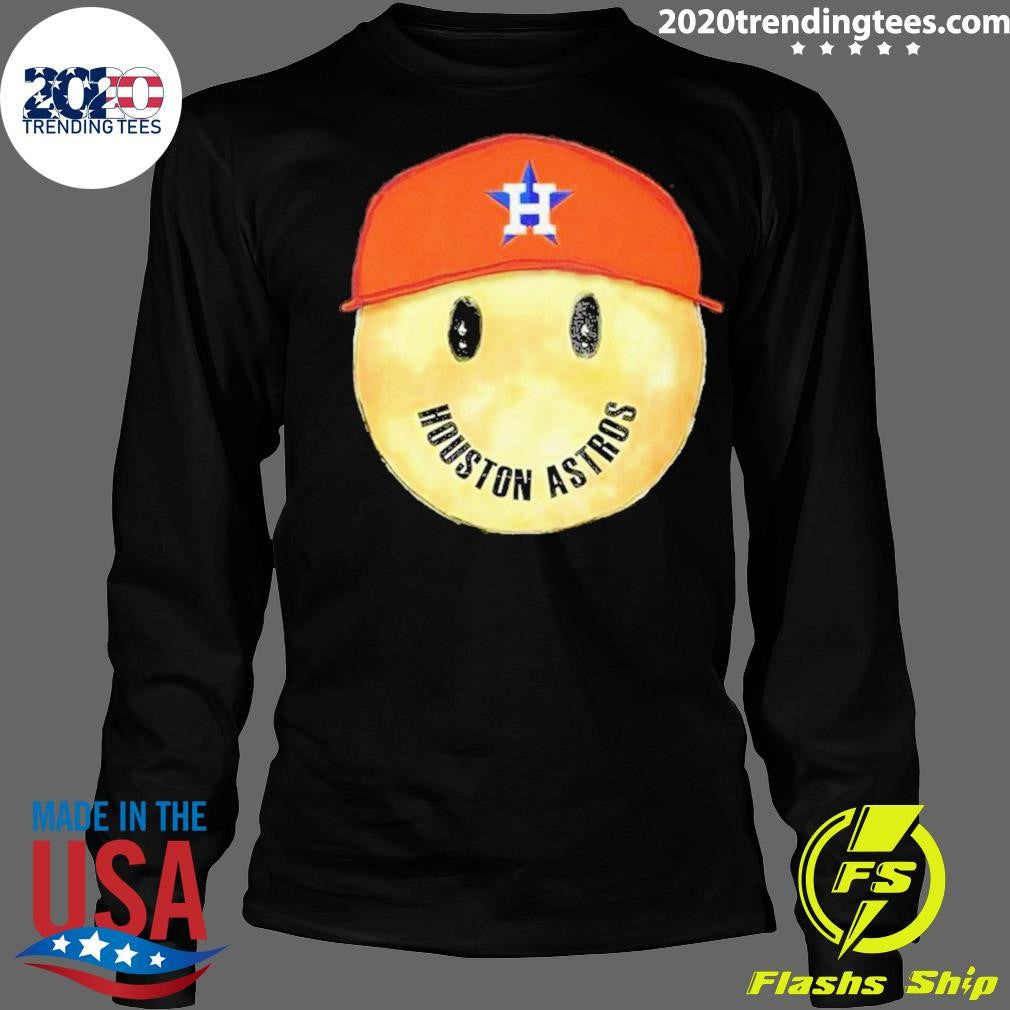 Best Houston Astros Baseball Smiley Face - Adult & Kids T-Shirts, Sweatshirts & Hoodies apparel design preview 4