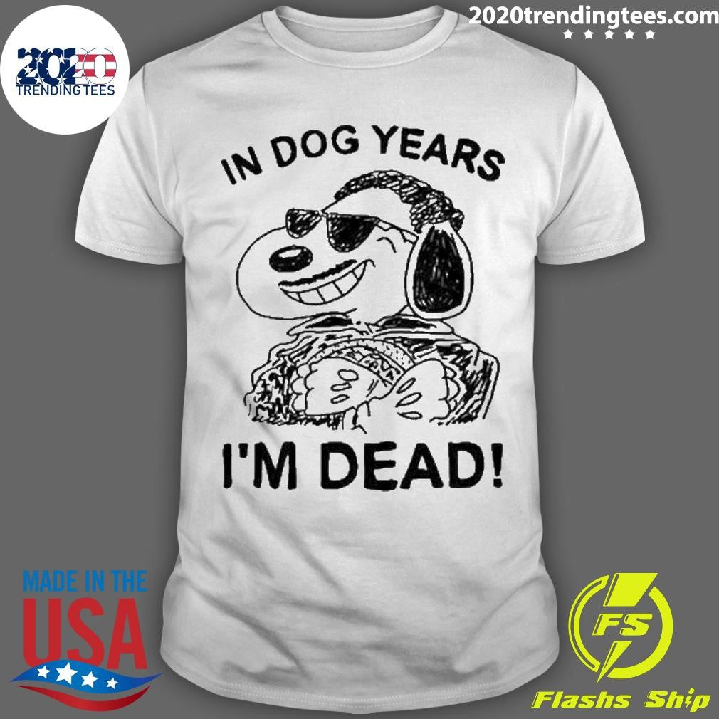 Best In Dog Snoopy Years I'm Dead - Adult & Kids T-Shirts, Sweatshirts & Hoodies apparel design preview 1