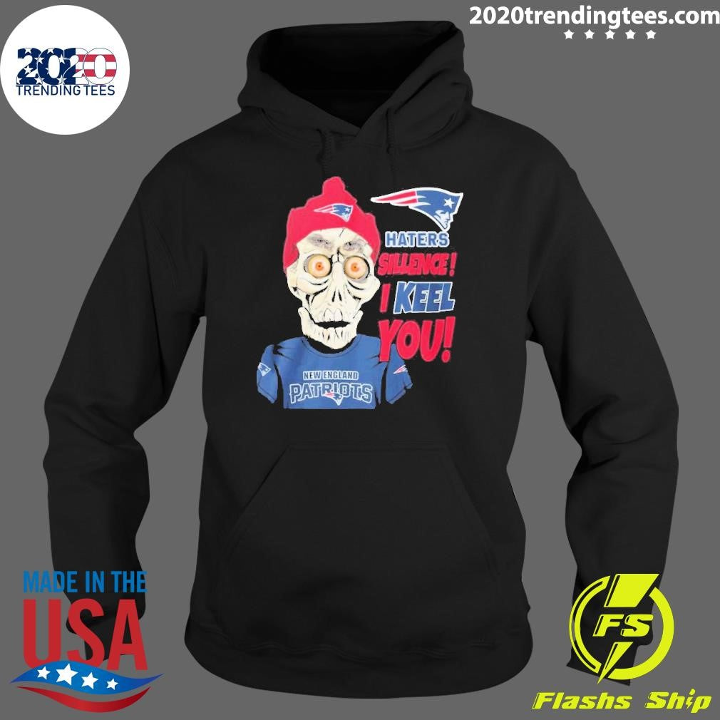 Best Jeff Dunham New England Patriots Haters Silence! - Adult & Kids T-Shirts, Sweatshirts & Hoodies apparel design preview 2