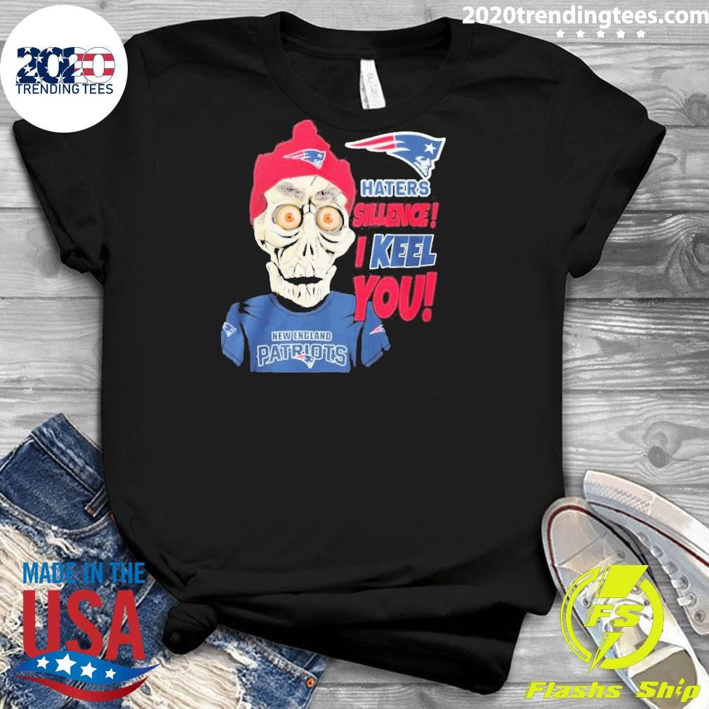 Best Jeff Dunham New England Patriots Haters Silence! - Adult & Kids T-Shirts, Sweatshirts & Hoodies apparel design preview 3