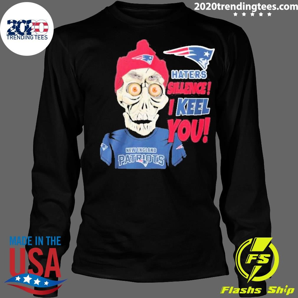 Best Jeff Dunham New England Patriots Haters Silence! - Adult & Kids T-Shirts, Sweatshirts & Hoodies apparel design preview 4