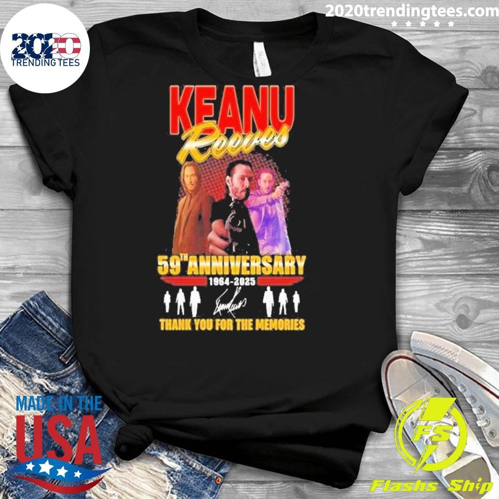 Best Keanu Reeves 59th Anniversary 1964-2025 Thank - Adult & Kids T-Shirts, Sweatshirts & Hoodies apparel design preview 3