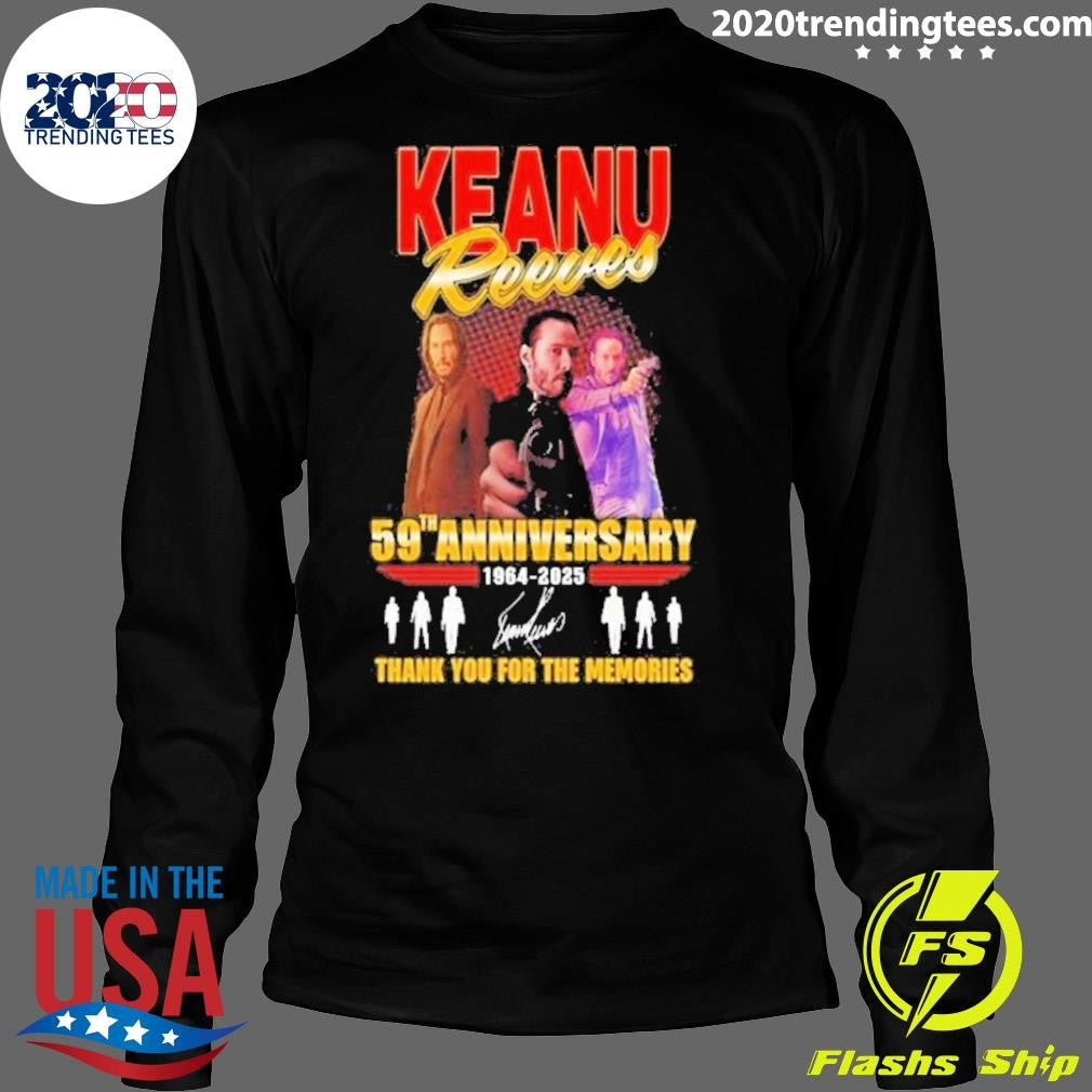 Best Keanu Reeves 59th Anniversary 1964-2025 Thank - Adult & Kids T-Shirts, Sweatshirts & Hoodies apparel design preview 4