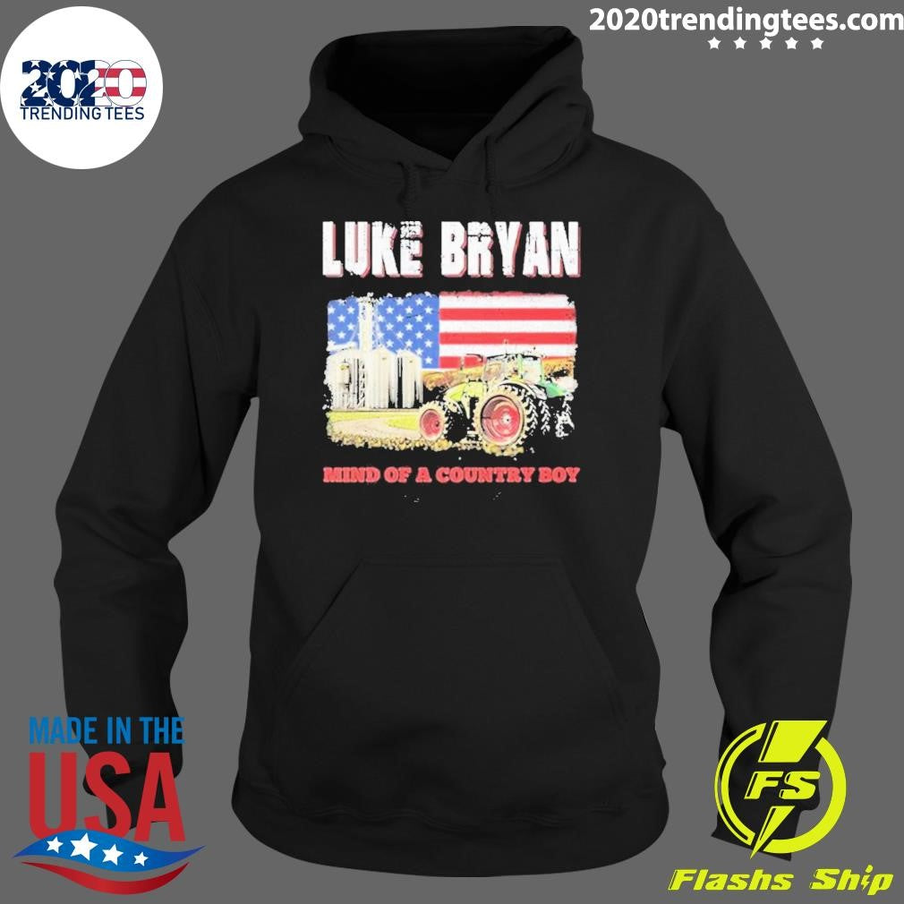 Best Luke Bryan Mind Of A Country Boy - Adult & Kids T-Shirts, Sweatshirts & Hoodies apparel design preview 2