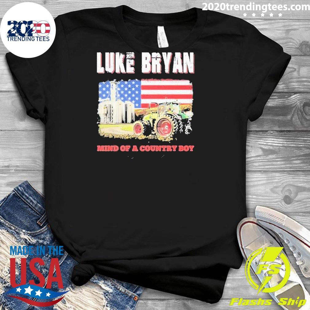 Best Luke Bryan Mind Of A Country Boy - Adult & Kids T-Shirts, Sweatshirts & Hoodies apparel design preview 3