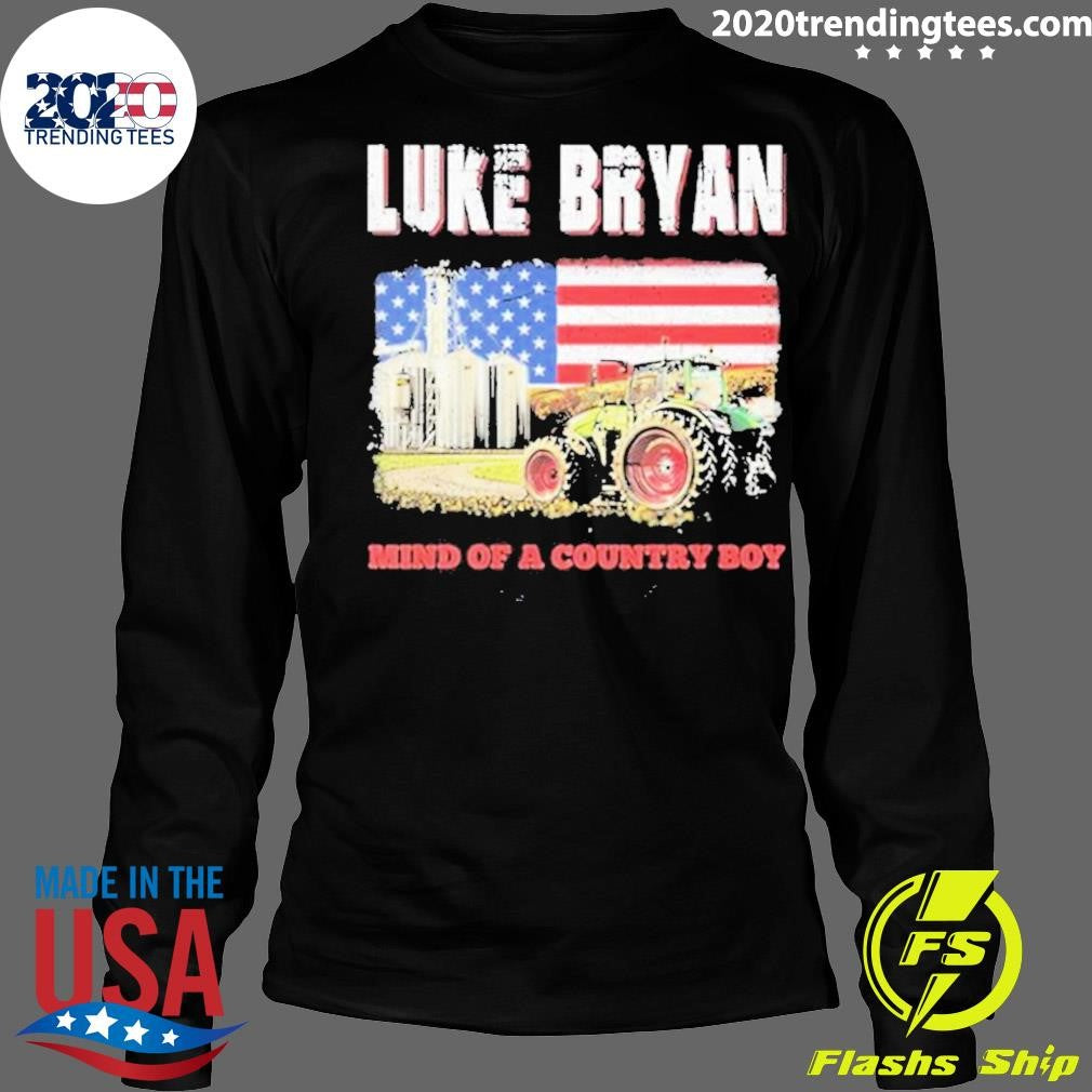 Best Luke Bryan Mind Of A Country Boy - Adult & Kids T-Shirts, Sweatshirts & Hoodies apparel design preview 4