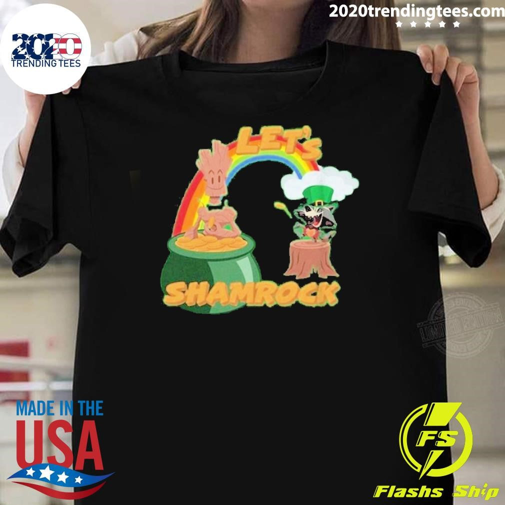 Best Marvel Mad Engine Youth Rocket Groot St. Paddy's - Adult & Kids T-Shirts, Sweatshirts & Hoodies apparel design preview 1