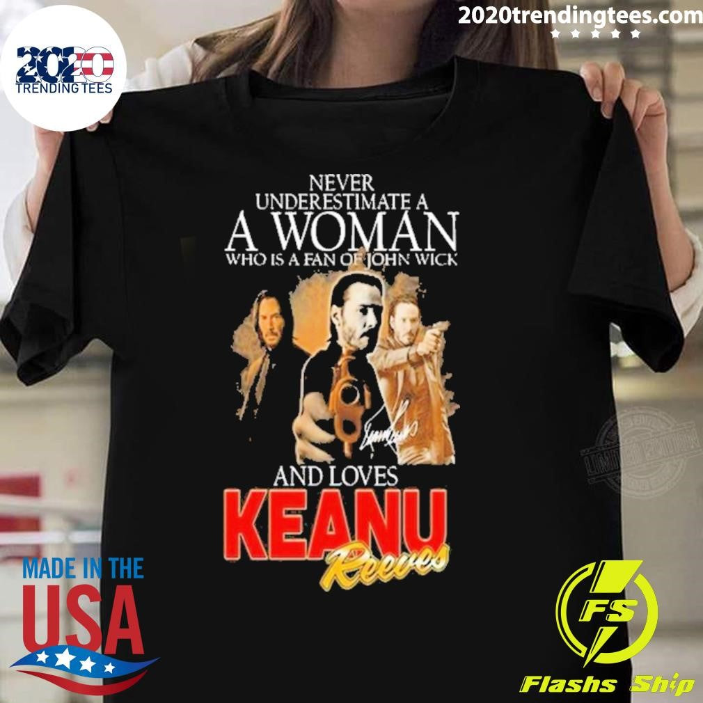 Best Never Underestimate A Woman Who Is Fan Of John - Adult & Kids T-Shirts, Sweatshirts & Hoodies apparel design preview 1