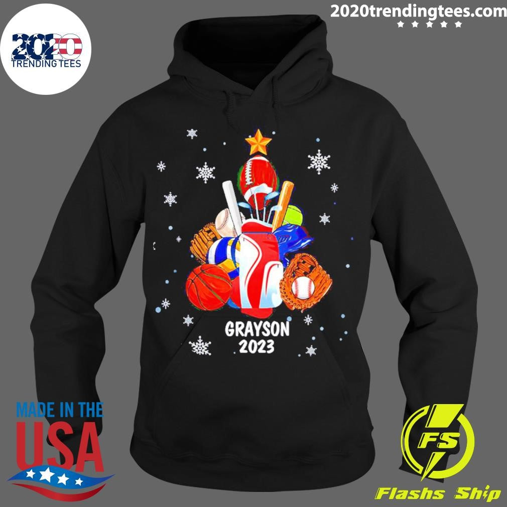 Best Personalized Multiple Sport Christmas Tree - Adult & Kids T-Shirts, Sweatshirts & Hoodies apparel design preview 2