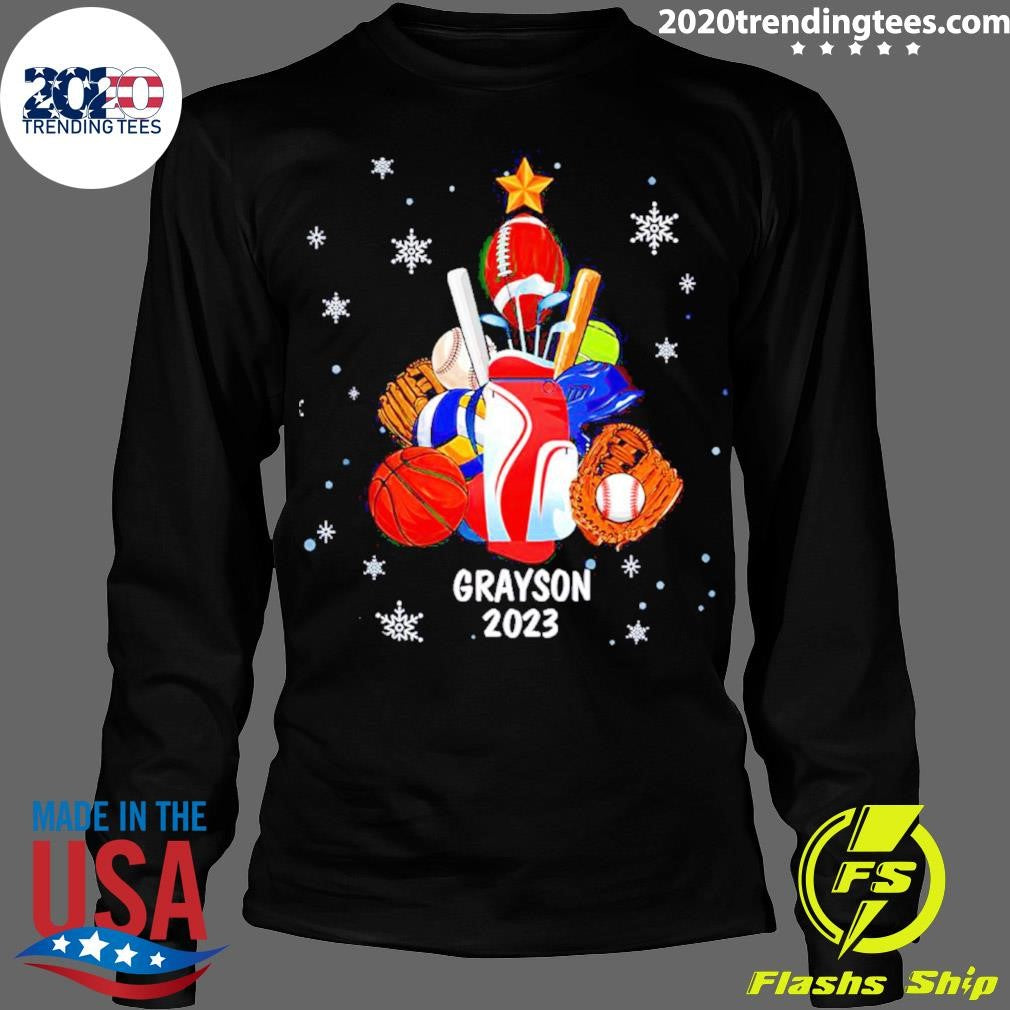 Best Personalized Multiple Sport Christmas Tree - Adult & Kids T-Shirts, Sweatshirts & Hoodies apparel design preview 4