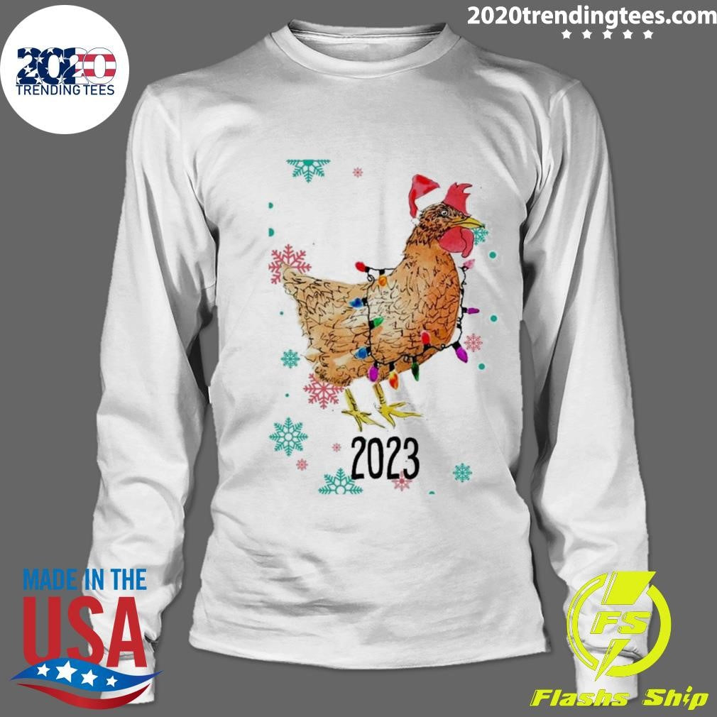 Best Personalized Name Chicken Christmas Light - Adult & Kids T-Shirts, Sweatshirts & Hoodies apparel design preview 4