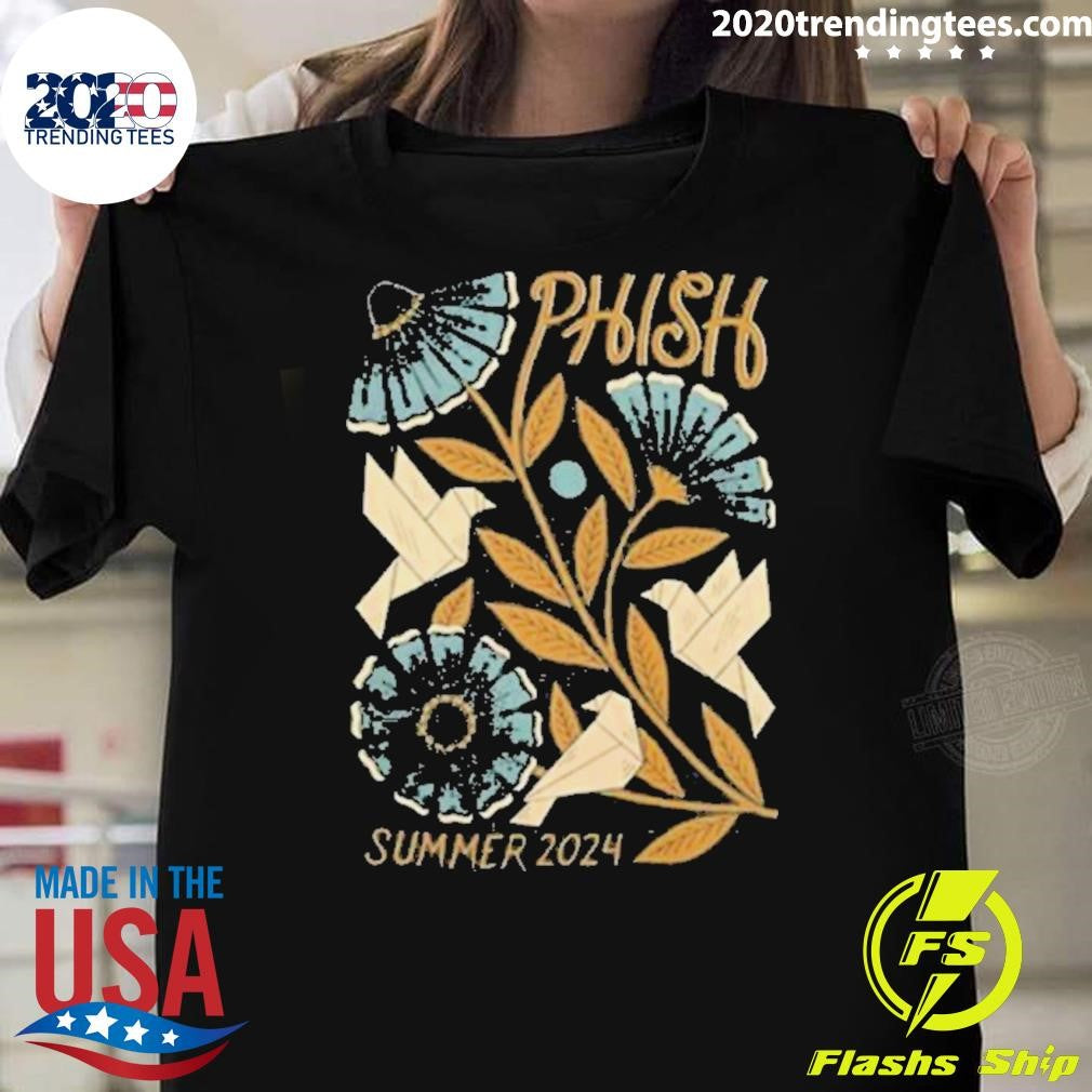 Best Phish Summer Origami Birds 2024 - Adult & Kids T-Shirts, Sweatshirts & Hoodies apparel design preview 1