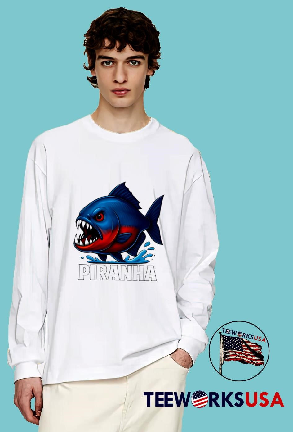 Best Piranha Fish - Adult & Kids T-Shirts, Sweatshirts & Hoodies apparel design preview 4