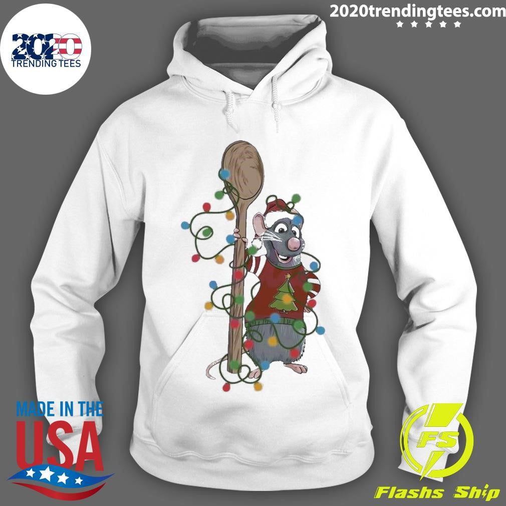 Best Pixar Ratatouille Santa Chef Light Xmas - Adult & Kids T-Shirts, Sweatshirts & Hoodies apparel design preview 2