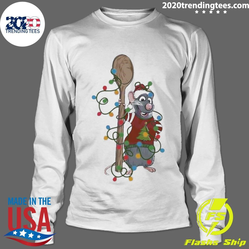 Best Pixar Ratatouille Santa Chef Light Xmas - Adult & Kids T-Shirts, Sweatshirts & Hoodies apparel design preview 4