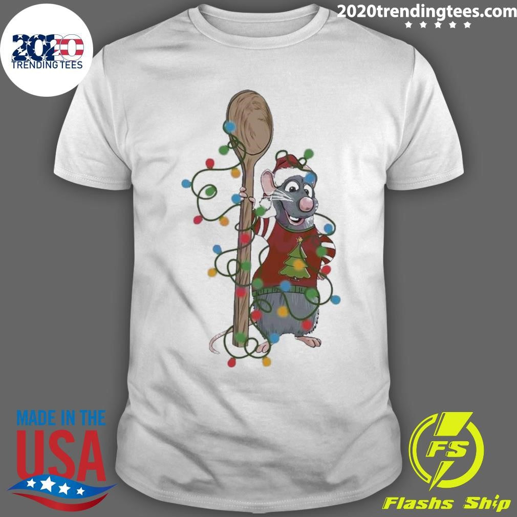 Best Pixar Ratatouille Santa Chef Light Xmas - Adult & Kids T-Shirts, Sweatshirts & Hoodies apparel design preview 1
