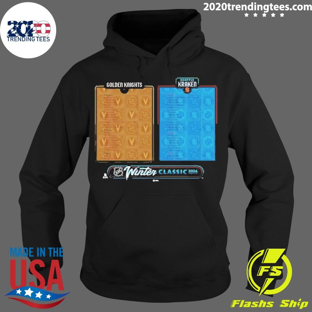 Best Seattle Kraken Vs. Vegas Golden Knights Fanatics - Adult & Kids T-Shirts, Sweatshirts & Hoodies apparel design preview 2