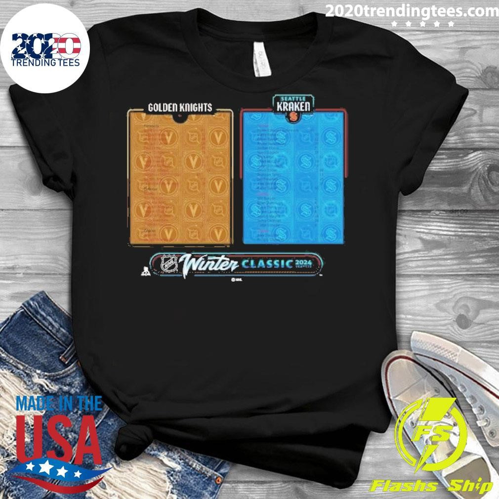Best Seattle Kraken Vs. Vegas Golden Knights Fanatics - Adult & Kids T-Shirts, Sweatshirts & Hoodies apparel design preview 3