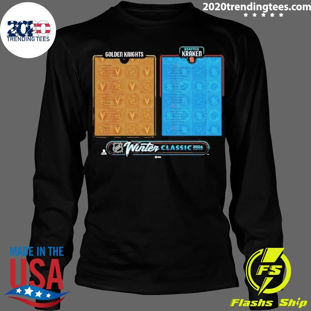 Best Seattle Kraken Vs. Vegas Golden Knights Fanatics - Adult & Kids T-Shirts, Sweatshirts & Hoodies apparel design preview 4